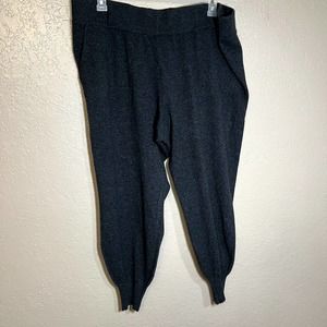 Soft by Naadam 100% cashmere joggers 1X charcoal